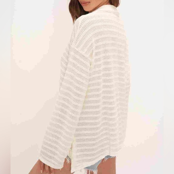 Project Social T Capistrano Collared Washed Pullover in Oat - Size Medium - Picture 3 of 8